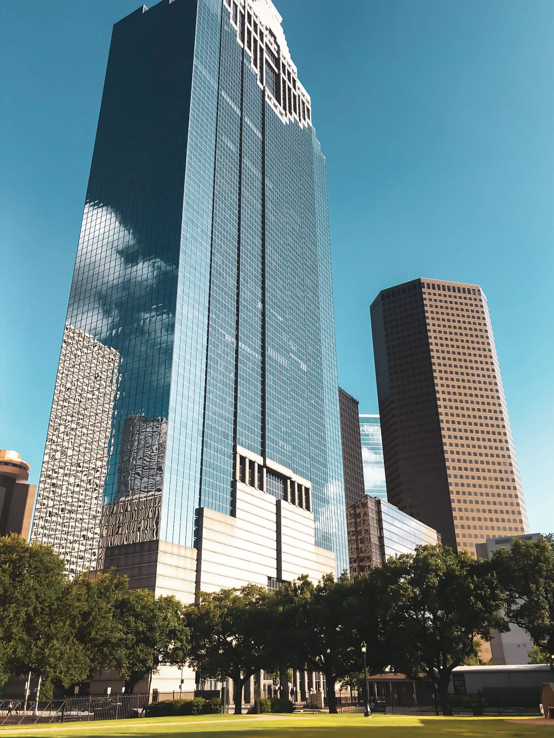 Downtown Houston commercial office towers